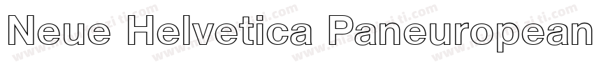 Neue Helvetica Paneuropean 75 Bold字体转换